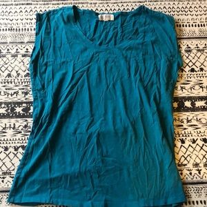 Teal Cotton Tee